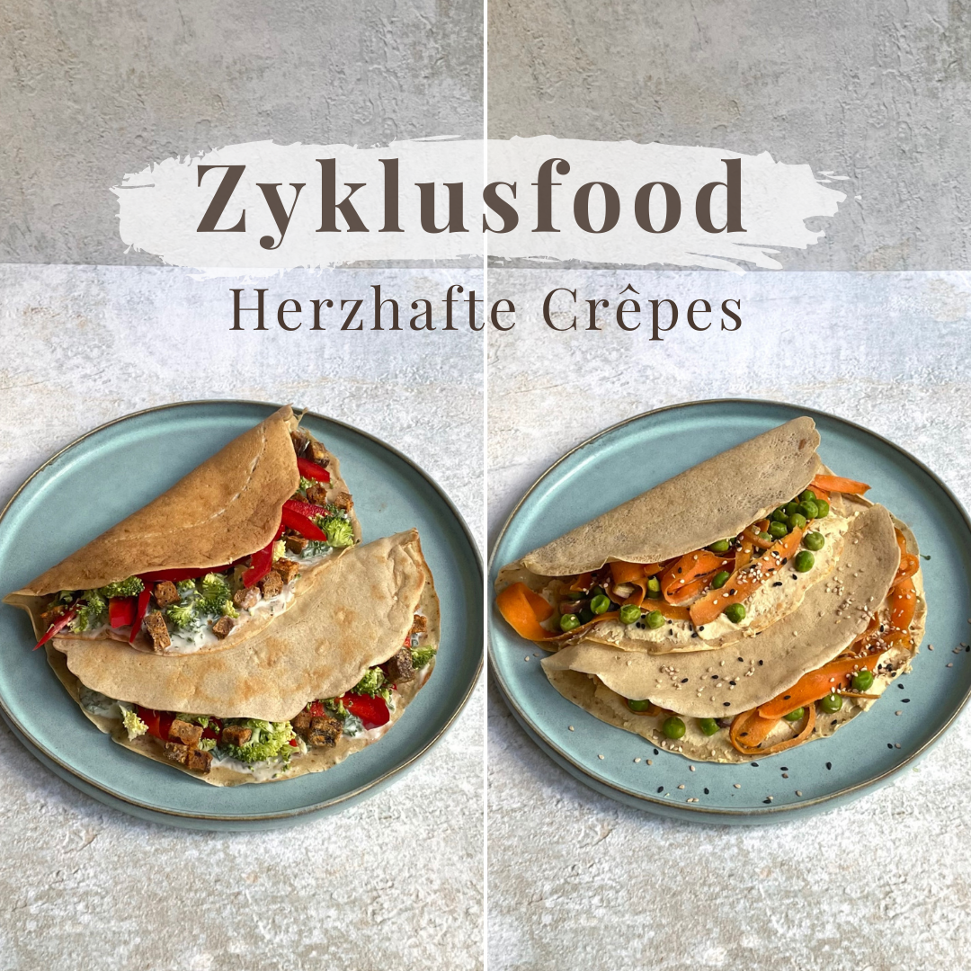 Herzhaft gefüllte Crêpes für deinen Zyklus Herzhaft gefüllte Crêpes für deinen Zyklus