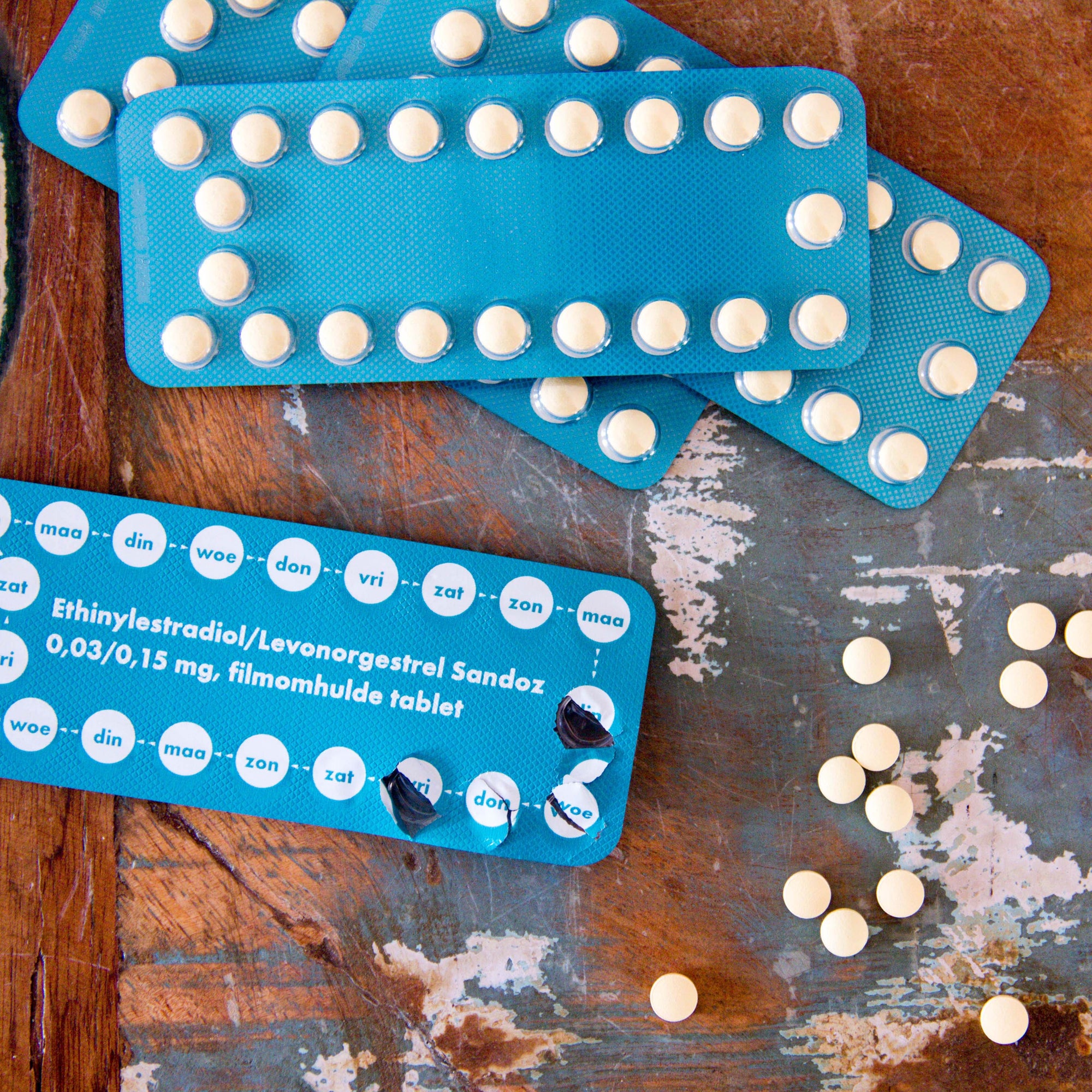 3 Packungen der Antibabypille
