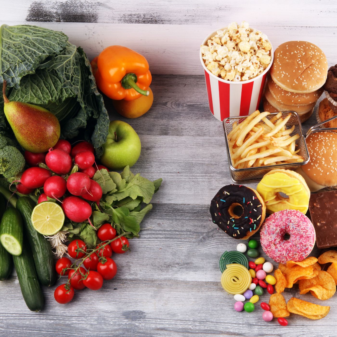gesunde versus ungesunde Lebensmittel, ernährung bei akne, was essen für reine haut