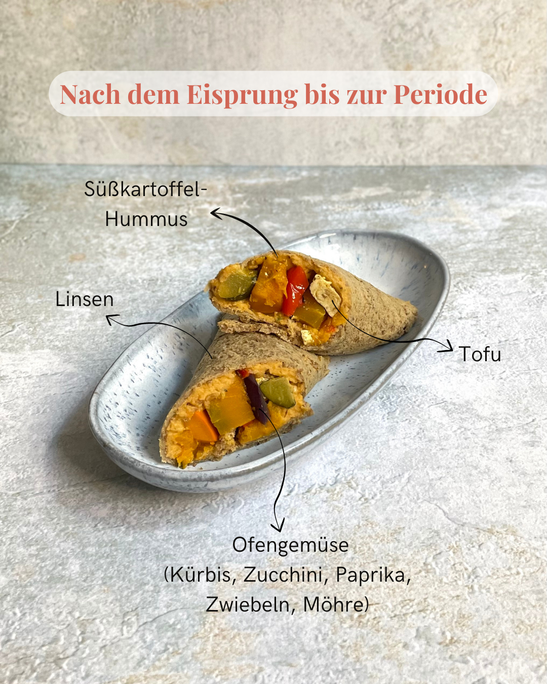 zyklusfood linsen wrap lutealphase