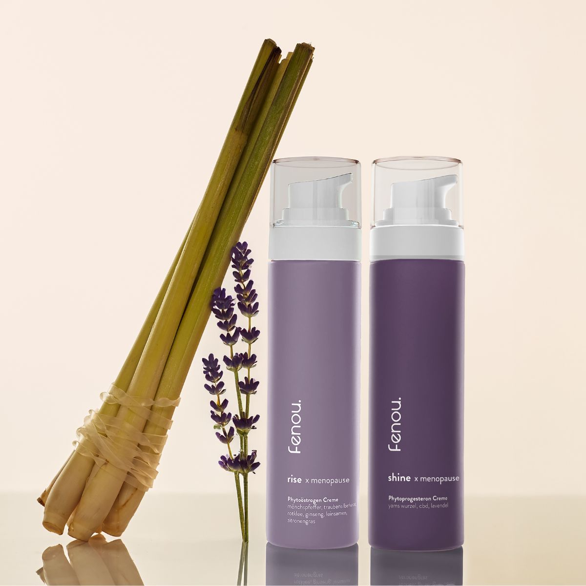 shine und rise x menopause von fenou Creme mit Phytohormonen für Wechseljahre