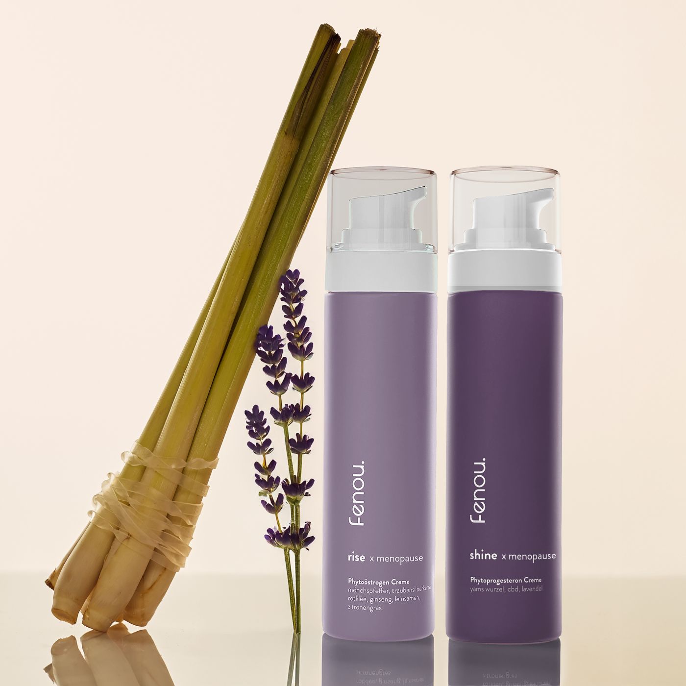 shine und rise x menopause von fenou Creme mit Phytohormonen für Wechseljahre