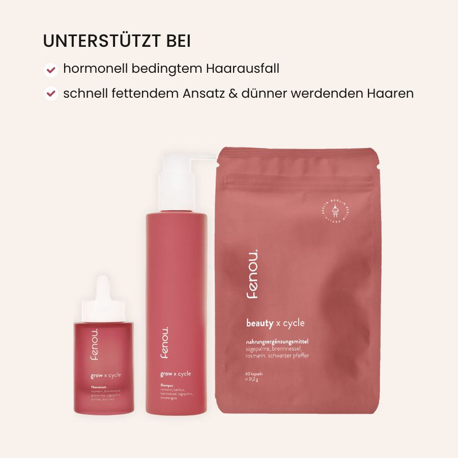 Produktbild fenou healthy hair bundle bei hormonell bedingtem Haarausfall