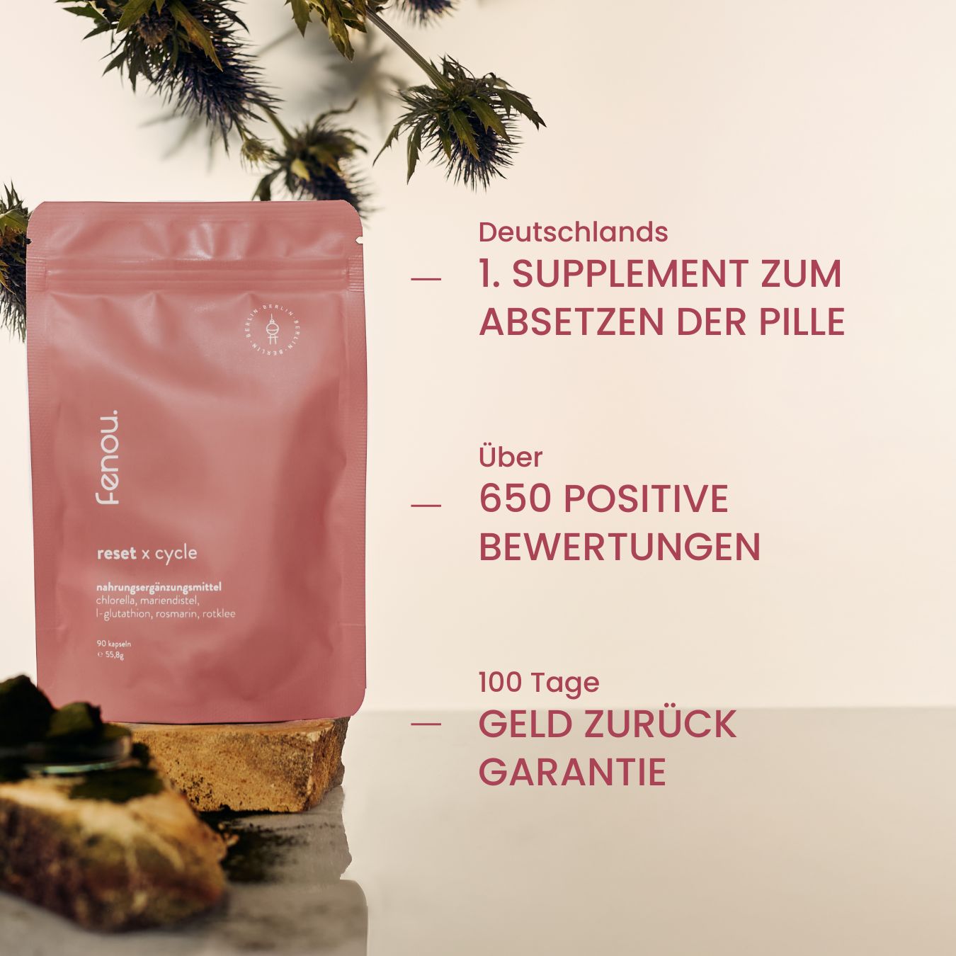 fenou reset beutel mit inhaltsstoffen
