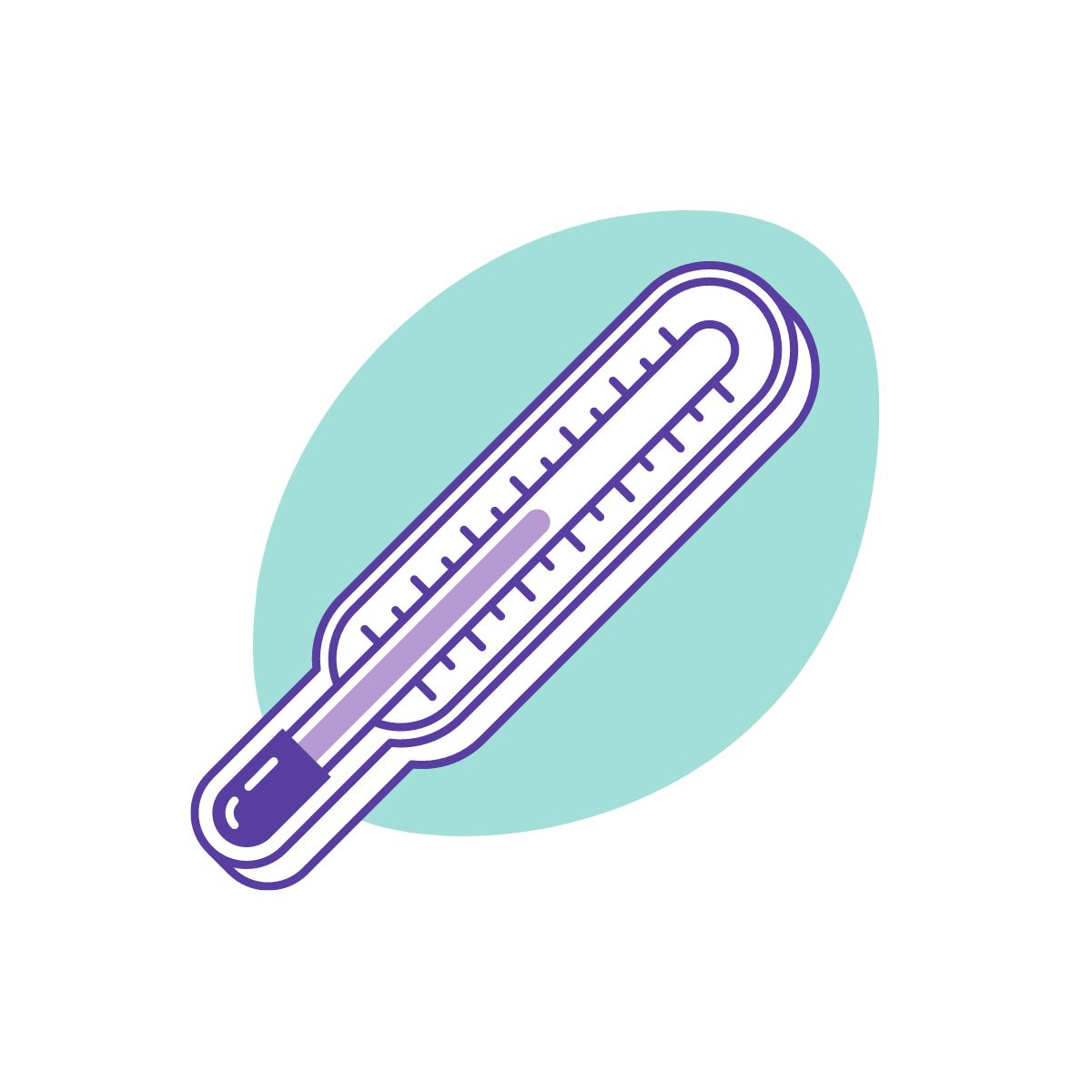 Illustration eines Thermometers