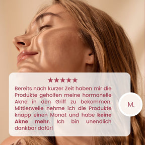5 Sterne Bewertung zum acne prone skin bundle
