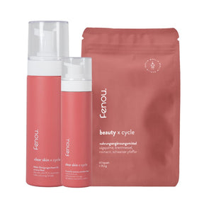 acne prone skin bundle aus clear skin Creme und Reinigungsschaum und beauty Nahrungsergänzungsmittel