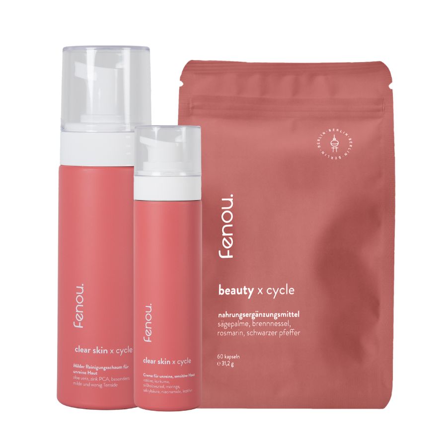 acne prone skin bundle aus clear skin Creme und Reinigungsschaum und beauty Nahrungsergänzungsmittel