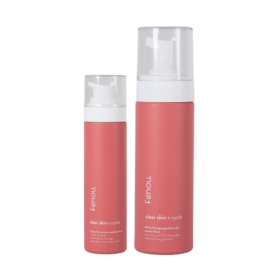 fenou clear skin Bundle aus Creme und Reinigungsschaum