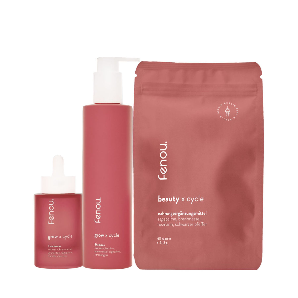 Produktbild fenou healthy hair bundle bei hormonell bedingtem Haarausfall