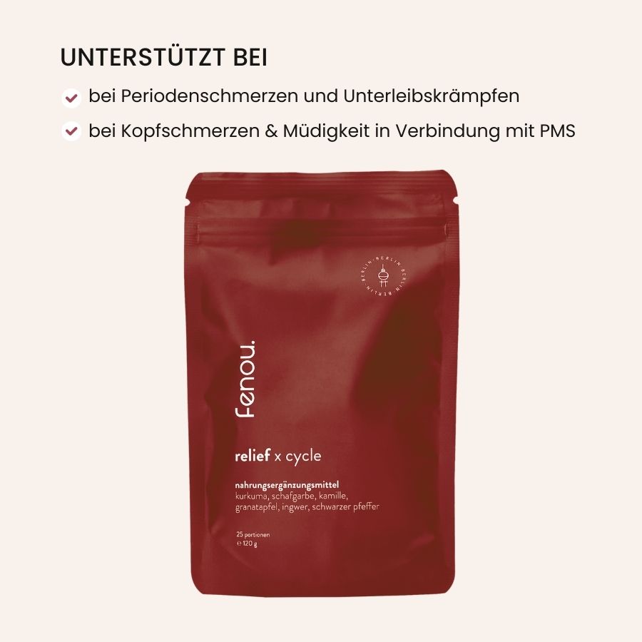 ein Beutel fenou relief bei periodenschmerzen