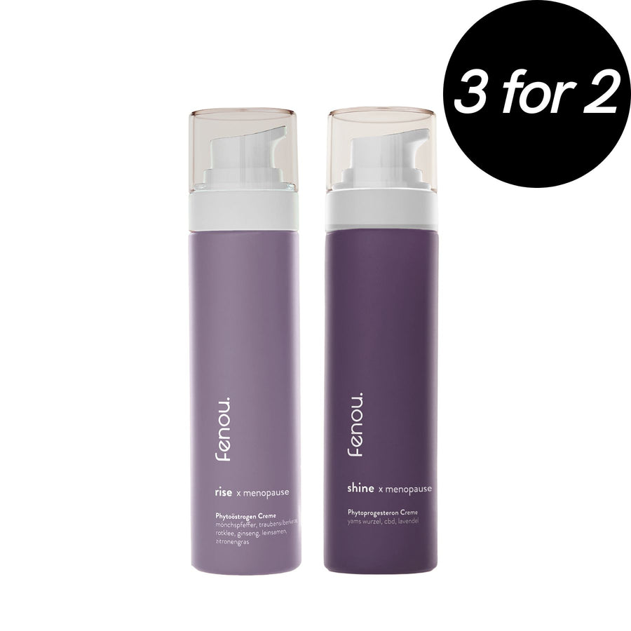 Angebot: Erhalte ein rise&shine Bundle gratis bei einer Bestellung von 2 weiteren rise&shine Bundles, Östrogenüberschuss, Progesteronmangel